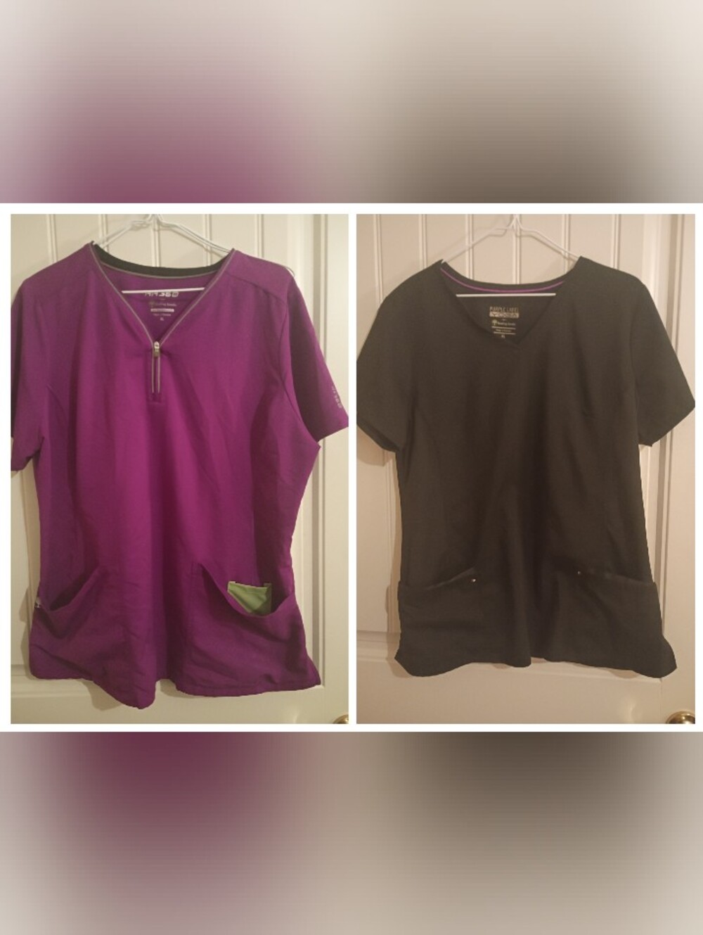 Healing Hands XL Scrub Top Bundle (2) - Purple Label Yoga & HH360